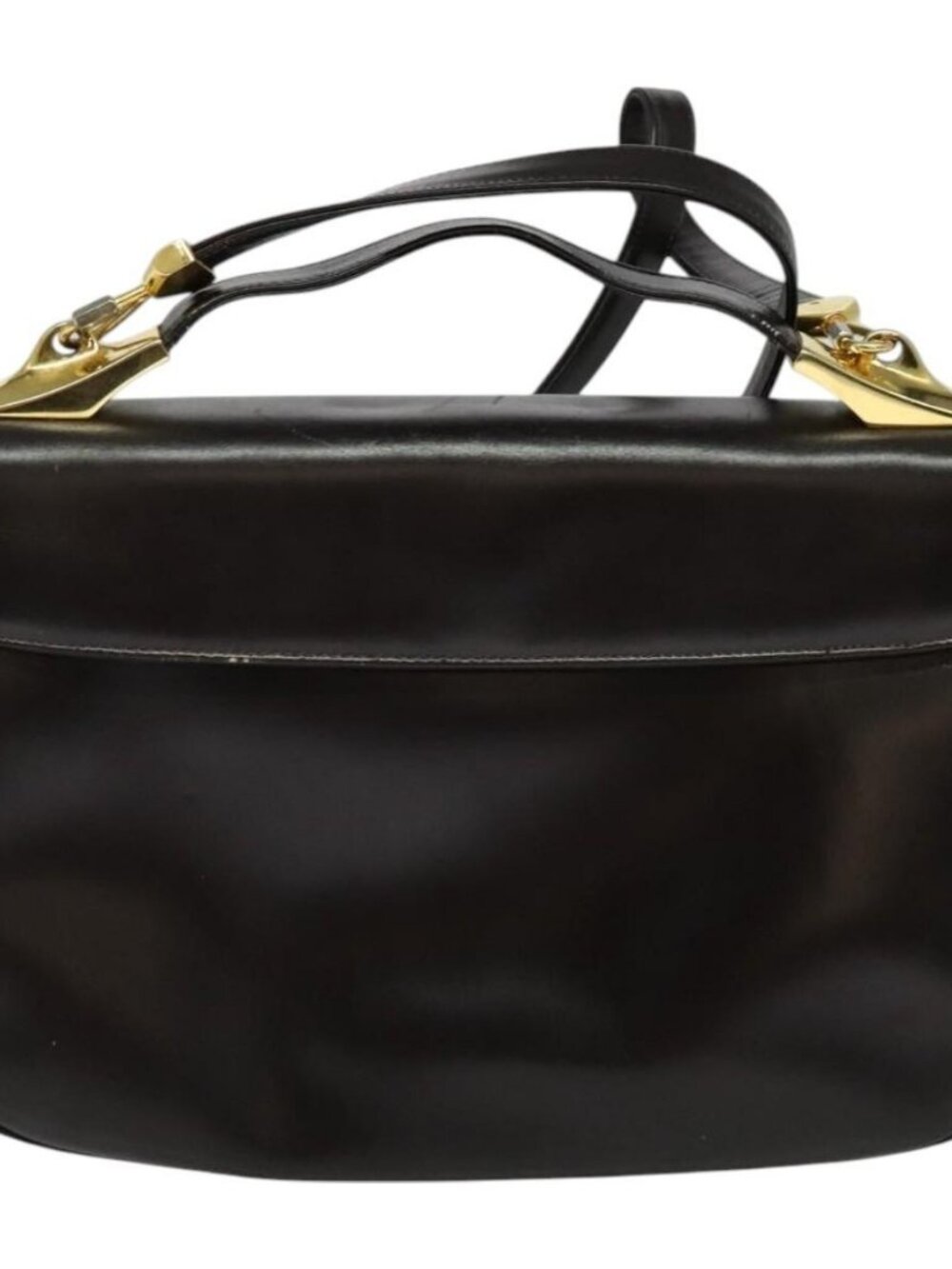 Christian Dior Shoulder Bag Leather Brown Gold Auth 126374 - Picture 3 of 16